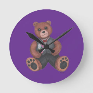 Ronde Costume de veste Teddy Horloge