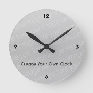 Ronde Créer votre propre horloge - Style 4