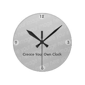 Ronde Créer votre propre horloge - Style 7