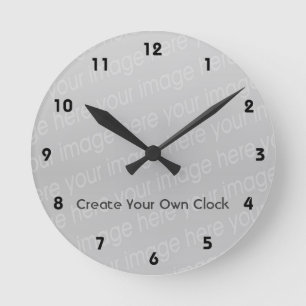 Ronde Créez votre propre horloge - le style 3
