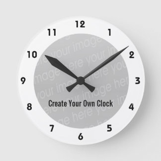 Ronde Créez votre propre horloge - Style 10