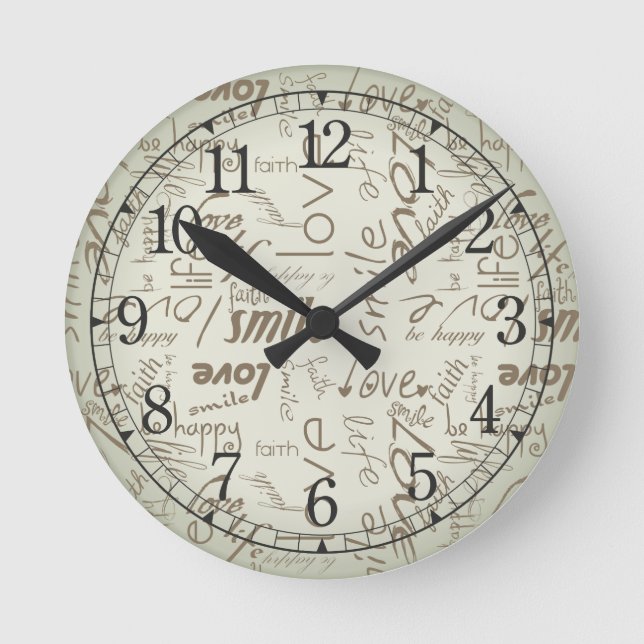 Ronde Être vintage horloge (Recto)