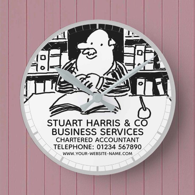 Ronde Experts Comptables Horloge Rond (Créateur téléchargé)