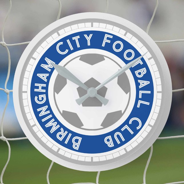 Ronde Fan de football ou soutien de football Horloge ron (Créateur téléchargé)