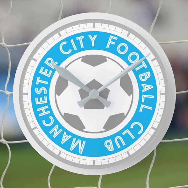 Ronde Fan de football ou soutien de football Horloge ron (Créateur téléchargé)