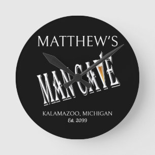 Ronde Fête des pères Man Cave Pub Horloge