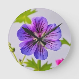 Ronde FLEURS VIVES. Horloge en Acrylique