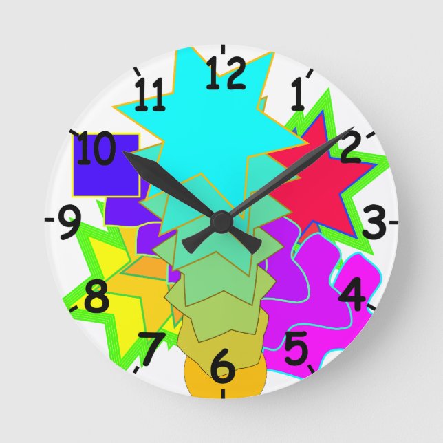 Ronde Formes et horloge de couleurs (Recto)
