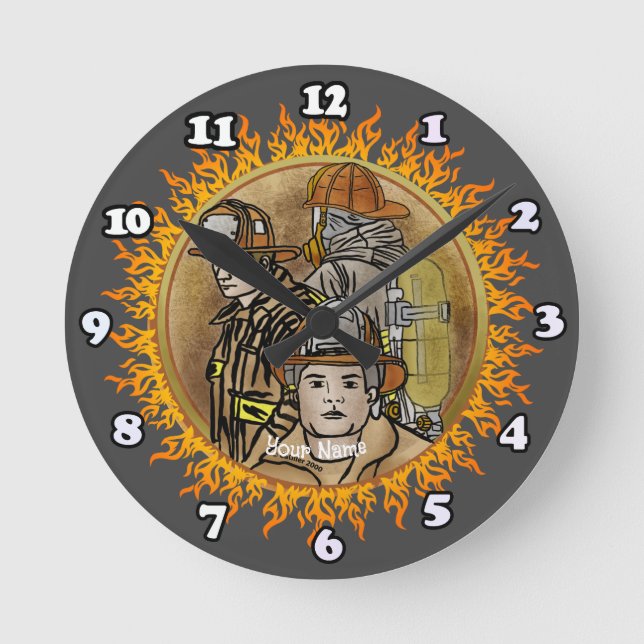 Ronde Frères pompiers  horloge (Recto)