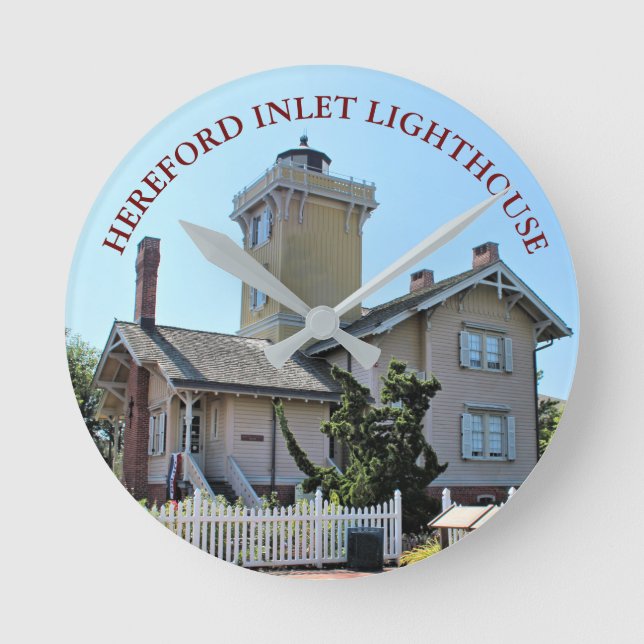 Ronde Hereford Inlet Lighthouse, New Jersey Horloge (Recto)