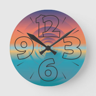 Ronde Horloge 15 - nombres et tirets