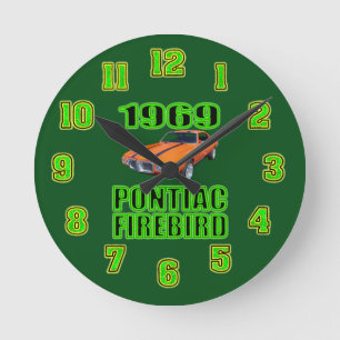 Ronde Horloge 1969 d'oiseau du feu de Pontiac