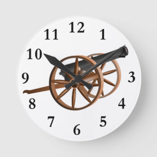 Ronde horloge à canon