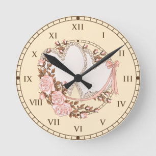 Ronde Horloge à deux coeurs