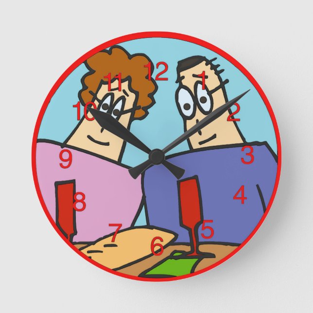 Ronde Horloge à deux pains et vin (Recto)