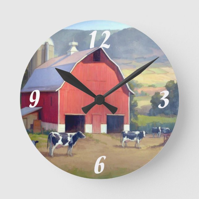 Ronde Horloge à paroi ronde/ferme (Recto)