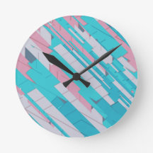 Horloge Abstraite colorée du mur motif