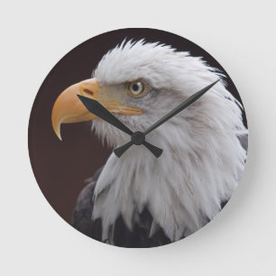 Ronde Horloge Aigle Fier