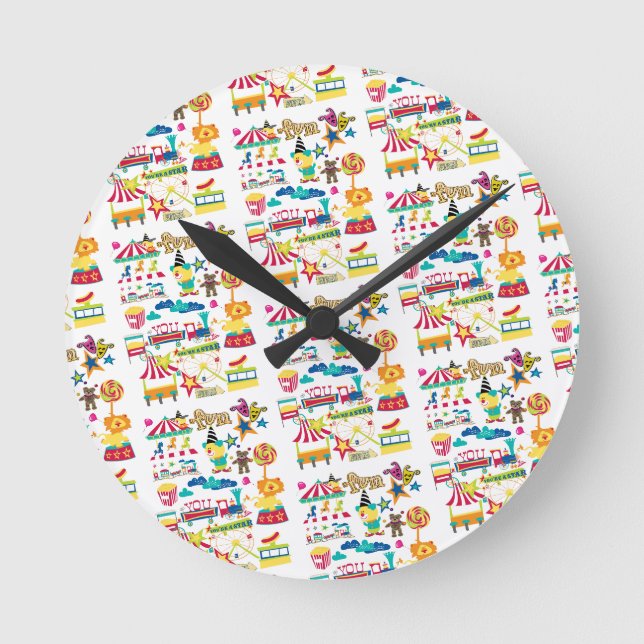 Ronde Horloge amusante du cirque (Recto)