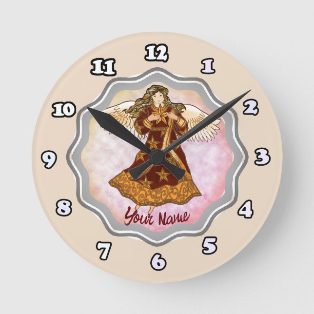 Ronde Horloge Ange Étoile (Recto)