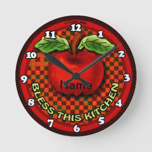 Ronde Horloge Apple Bénisse Cette Cuisine