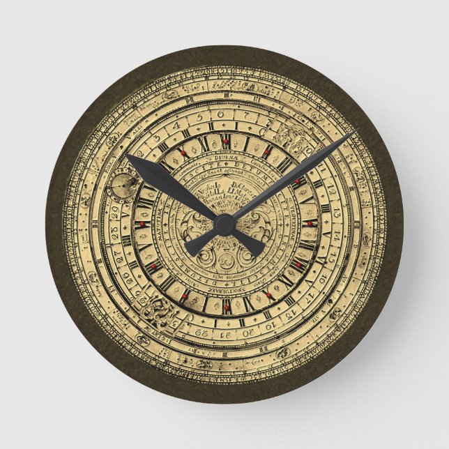 Ronde Horloge astrologique de Gutenberg (Recto)