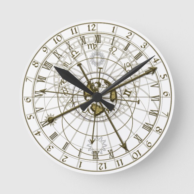 Ronde Horloge astronomique métallique (Recto)
