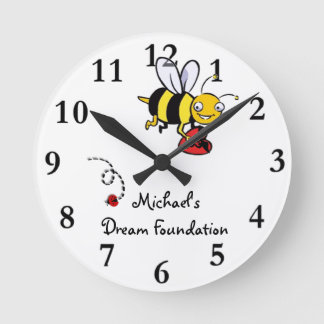 Ronde Horloge Bee MDF