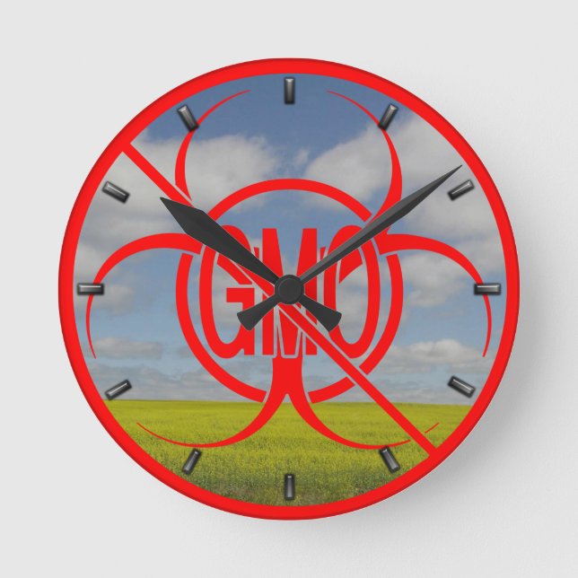 Ronde Horloge Bio-dangereuse - Décor-cadeau pour avertis (Recto)