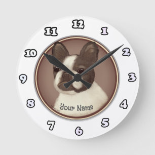Ronde Horloge Boston Terrier Dog