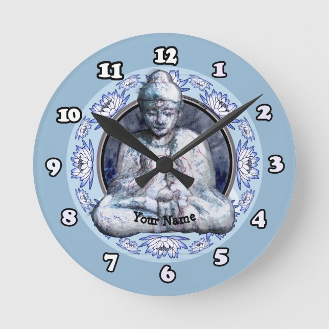 Ronde Horloge Bouddha Breathe (Recto)