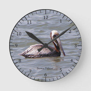 Ronde Horloge Brown du Pélican