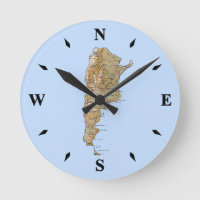 Horloge Carte Argentine