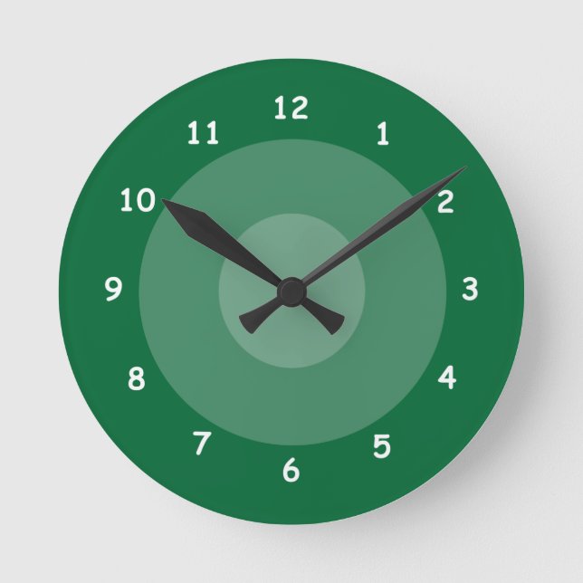 Ronde Horloge - cercles ombragés (Recto)