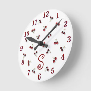 Ronde Horloge cerise