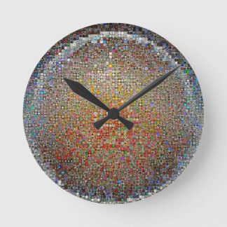Ronde Horloge circulaire carrée