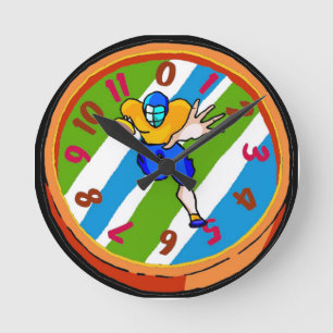 Ronde Horloge colorée de football