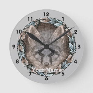 Ronde Horloge croquis renard