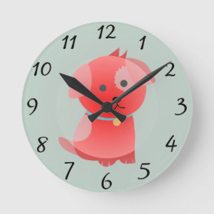 Ronde Horloge d'amour du chiot