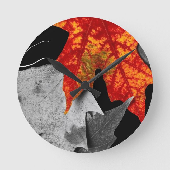 Ronde Horloge d'art d'automne (Recto)