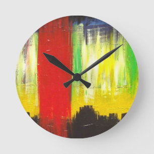 Ronde Horloge d'art par Thurman Hubbard
