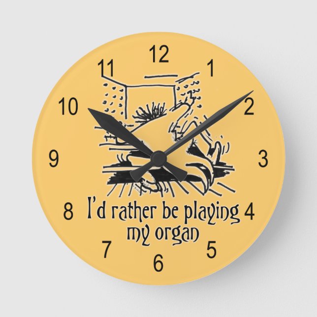 Ronde Horloge de bande dessinée d'organe (Recto)