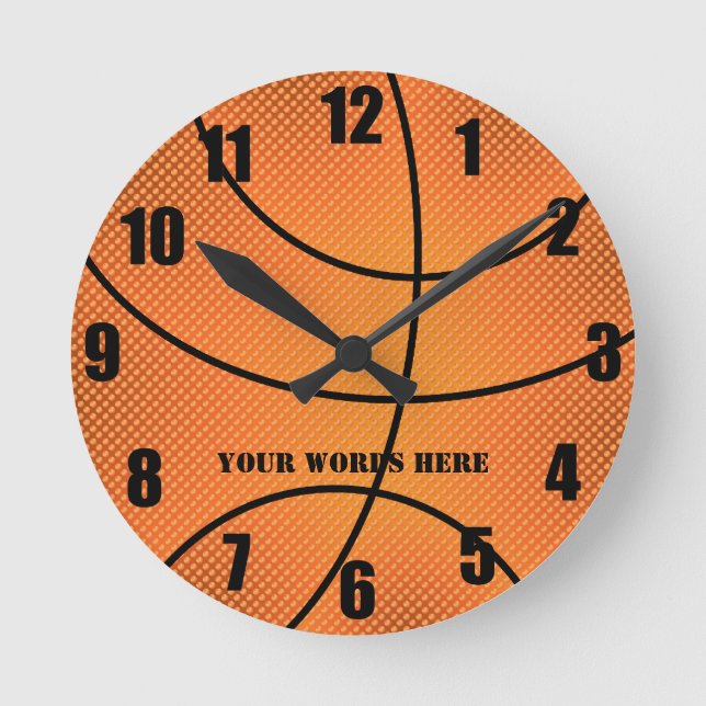 Ronde Horloge de basket-ball (Recto)