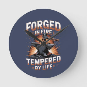 Ronde Horloge de conception de l'insigne forgeron