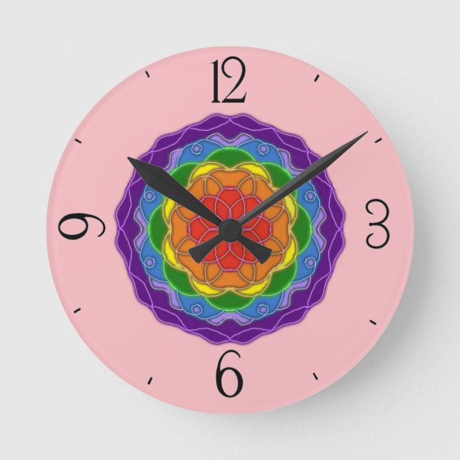 Ronde Horloge de conception Pamela (Recto)