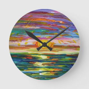 Ronde Horloge de coucher du soleil de Suzannes