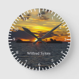 Ronde Horloge de coucher du soleil de Wilfred Sykes