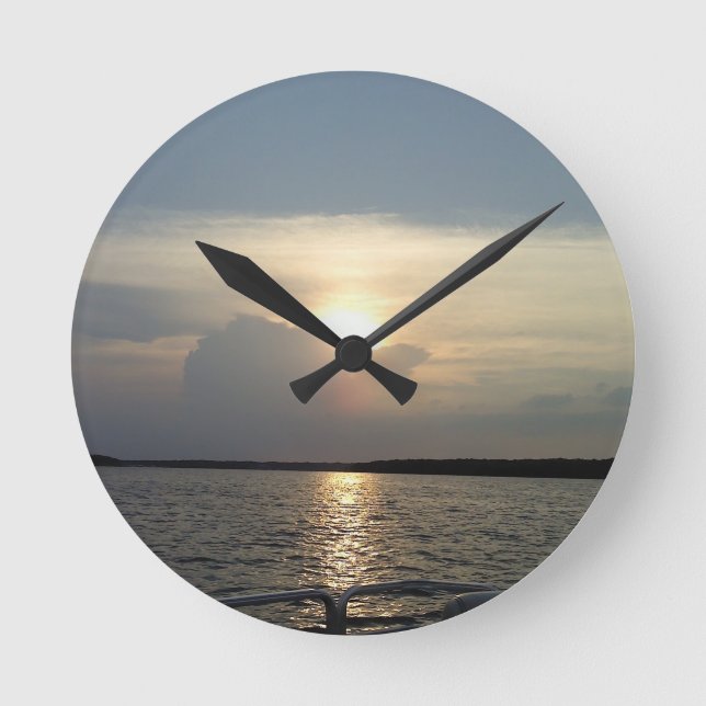 Ronde Horloge de croisière de coucher du soleil (Recto)
