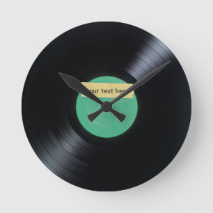 Ronde Horloge de disque vinyle