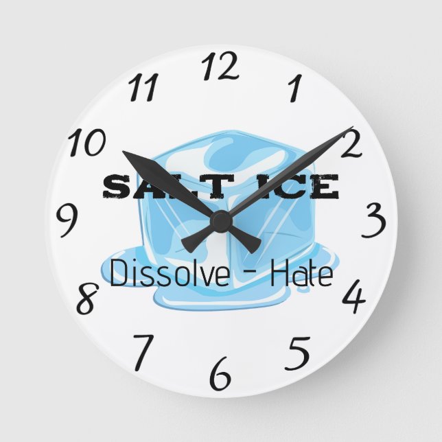 Ronde Horloge de glace salée (Recto)